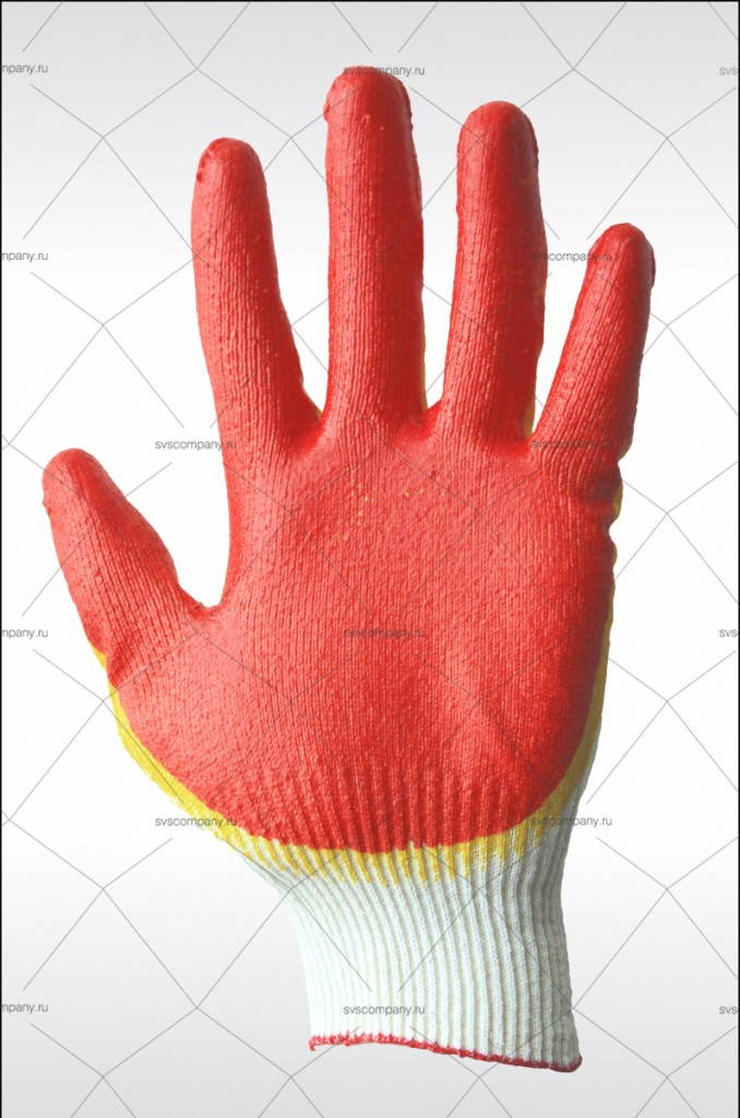 перчатки защитные с двойным латексным обливом